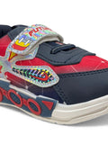 Casual Led Shoes With Velrco - Navy Blue