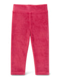Solid Velvet Leggings - Pink
