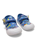 Casual Shoes With Velcro Closing - Blue