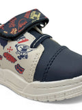 Casual Shoes With Velcro Closing - Navy Blue