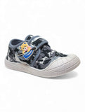 Casual Shoes With Velcro Closing - Grey