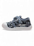 Casual Shoes With Velcro Closing - Grey
