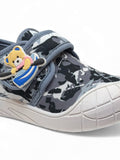 Casual Shoes With Velcro Closing - Grey