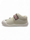Casual Shoes With Velcro Closing - Cream