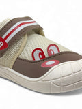 Casual Shoes With Velcro Closing - Cream