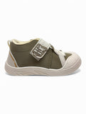 Casual Shoes With Velcro Closing - Green