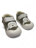 Casual Shoes With Velcro Closing - Green
