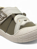 Casual Shoes With Velcro Closing - Green