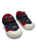 Casual Shoes With Velcro Closing - Navy Blue