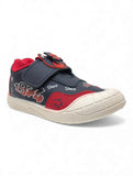 Casual Shoes With Velcro Closing - Navy Blue
