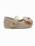 Mary Jane's Belle with Applique Detail - Cream
