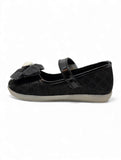 Mary Jane's Belle with Applique Detail - Black