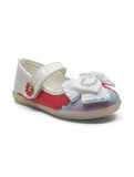 Mary Jane's Belle with Applique Detail - White