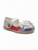 Mary Jane's Belle with Applique Detail - White