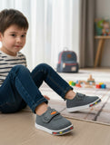 Musical Chu Chu Shoes With Velcro Closing - Grey