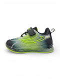 Velcro Shoes With Light - Black