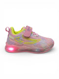 Velcro Shoes With Light - Pink