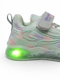 Velcro Shoes With Light - Green