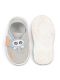 Musical Chu Chu Shoes With Velcro Closing - Grey