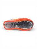 Air Print Detailed Velcro Closure LED Shoes - Grey