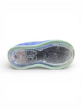 Air Print Detailed Velcro Closure LED Shoes - White