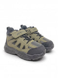 Casual Shoes With Velrco Closure - Green