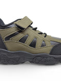 Casual Shoes With Velrco Closure - Green