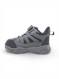 Casual Shoes With Velrco Closure - Grey