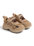 Casual Shoes With Velrco Closure - Brown