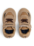 Casual Shoes With Velrco Closure - Brown