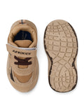Casual Shoes With Velrco Closure - Brown
