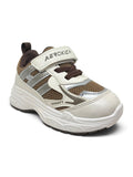 Casual Shoes With Velrco Closure - Off White