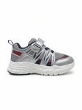 Casual Shoes With Velrco Closure - Grey