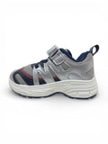Casual Shoes With Velrco Closure - Grey