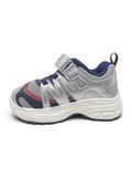 Casual Shoes With Velrco Closure - Grey