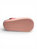Panda Applique Anti Slip Perforated Sling back Clogs - Pink