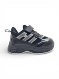 Casual Shoes With Velrco Closure - Black