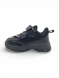 Casual Shoes With Velrco Closure - Black