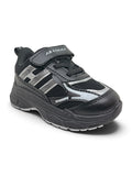 Casual Shoes With Velrco Closure - Black