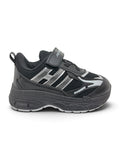 Casual Shoes With Velrco Closure - Black