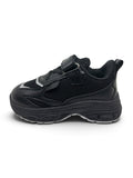 Casual Shoes With Velrco Closure - Black