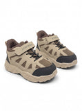 Casual Shoes With Velrco Closure - Brown
