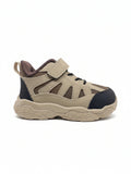 Casual Shoes With Velrco Closure - Brown