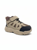 Casual Shoes With Velrco Closure - Brown