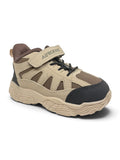 Casual Shoes With Velrco Closure - Brown