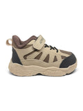 Casual Shoes With Velrco Closure - Brown