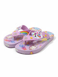 Flip Flops Unicorn Print - Mauve