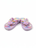 Flip Flops Unicorn Print - Mauve