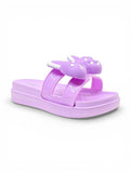 Flip Flops Bow Applique - Mauve