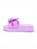 Flip Flops Bow Applique - Mauve